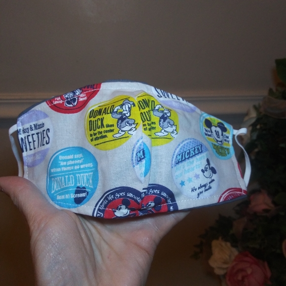3/$18 Handmade Kid's Mickey Mouse & Friends Face Mask - Picture 3 of 3